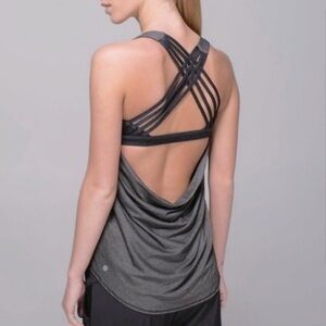 lululemon athletica Black Strappy Back Tank Top
